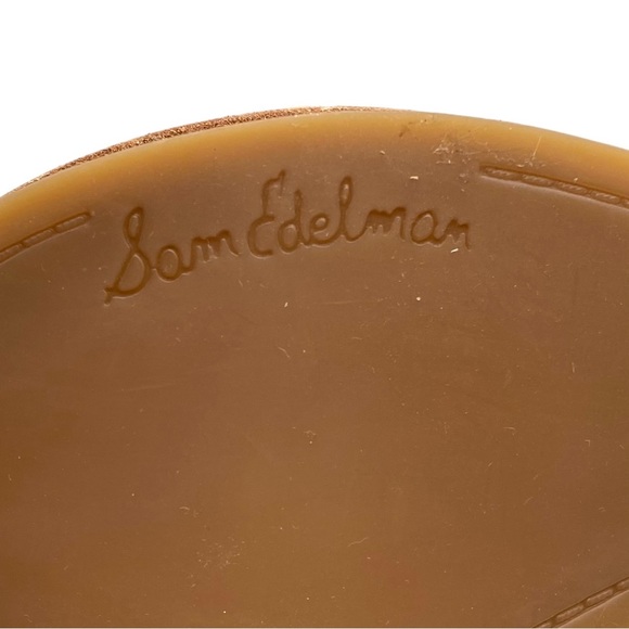 Sam Edelman Sandals Platform Wedge Brown Leather Strappy Buckle Casual Size 9.5S - Picture 10 of 15